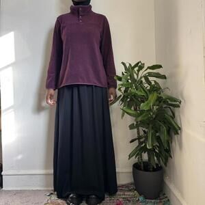 32° Heat Plum Fleece gorpcore Mock Neck Pullover size L